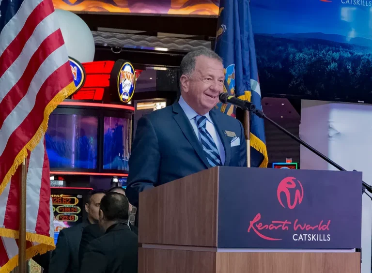 corporate speaker at the podium