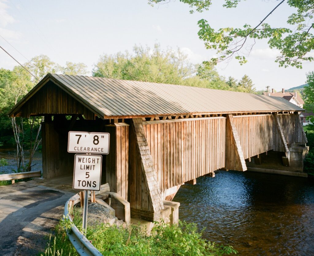 The historic Livingston Manor covered bridge in Sullivan County, NY.