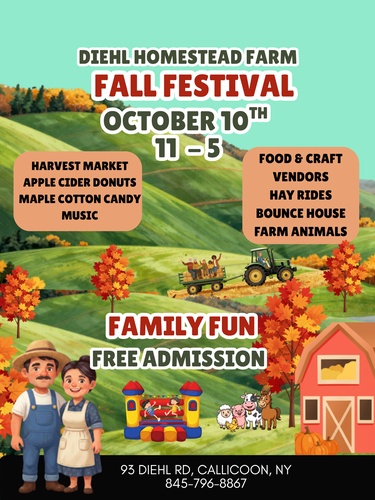Diehl Homestead Fall Festival Flyer – Event Calendar (375×500)